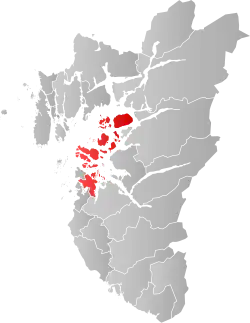 Location of Stavanger