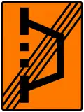 End of temporary detour[N 1]