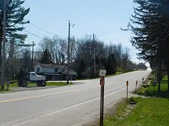 Route 39 westbound in Eagle hamlet.