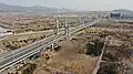 Nanhuan Road Bridge in the east of the subdistrict, 2021
