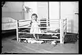 Historic playpen (here with horizontal bars that can be climbed)
