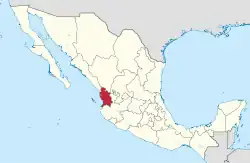 State of Nayarit within Mexico