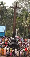 Cross in front of the Church