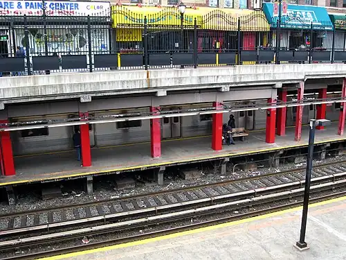 Newkirk Plaza and station before renovation and the renaming