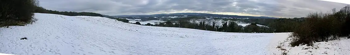 Panorama view south