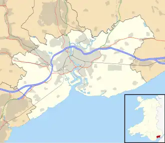 Bishpool is located in Newport