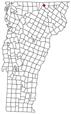 Location in Vermont