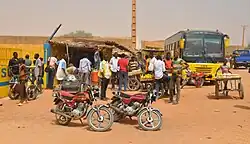 Scene at the bus station