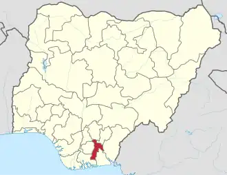 Map image showing a portion