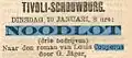 Advert for the play