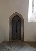 St Nicholas belfry stair door in the tower