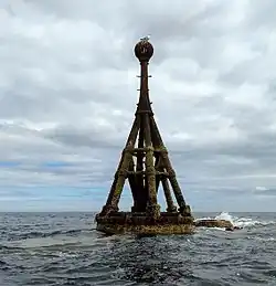 Image 8The North Carr Beacon at low tide; the unlit beacon was built between 1813 and 1821 by Robert Stevenson to warn shipping of the North Carr Reef near Fife Ness Credit: Kathrinpassig