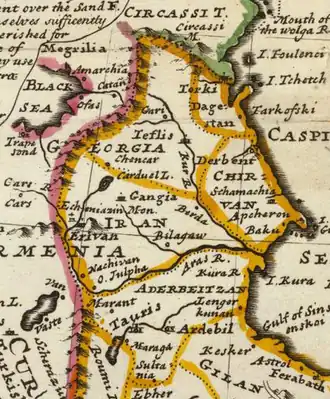 Northwestern part of Safavid Iran