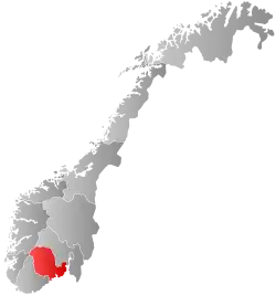 Vestfold og Telemark within Norway