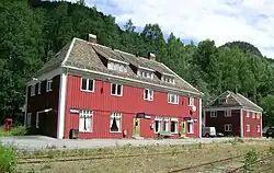 Rødberg Station on the partially closed Numedal Rail Line