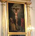 The altar painting.