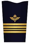Mess jacket sleeve insignia for a major (–2003)