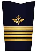 Mess jacket sleeve insignia for a colonel (–2003)