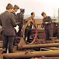 Members of the West German Air Force receive Pershing 1a equipment in early 1971