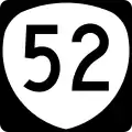 Oregon Route 52 marker