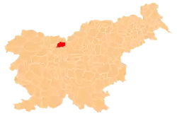 The location of the Municipality of Preddvor