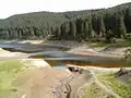 Side branch of the Oker Reservoir at low water