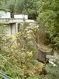 Stilling basin dam, downstream side