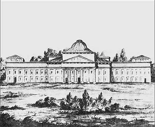 Verkiai Palace, as commissioned by Ignacy Jakub Massalski[citation needed]