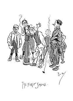 "The first smoke."