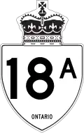 Highway 18A marker