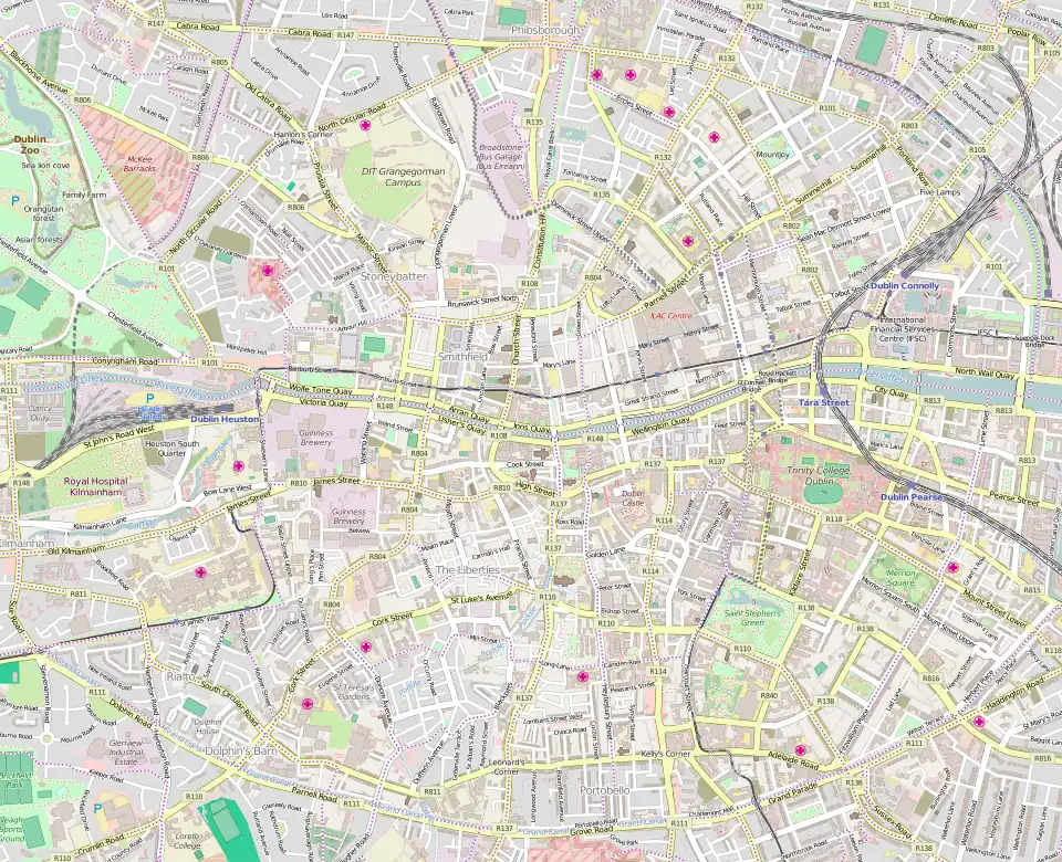 Parnell Square is located in Central Dublin