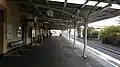 Covered area on platform