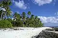 Beach near the landing on Orona Island