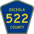 County Road 522 marker