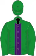 Green, purple stripe