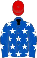 Royal Blue, White Stars, Red cap