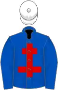 Royal Blue, Red Cross of Lorraine, White cap