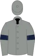 Grey, dark blue armlets