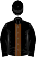 Black, brown stripe