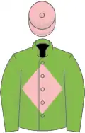 Light green, pink diamond and cap