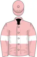 Pink, white hoop and armlets