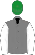 Green ansd yellow stripes, white sleeves, green cap