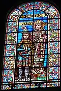 Stained glass inside the Cathédrale Saint-Front de Périgueux