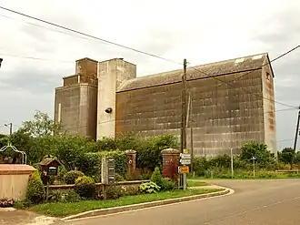 A grain silo in Péronville