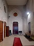 The interior entrance.