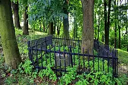 The grave of daughter of Rebbe Elimelech, Esther Etel Elbaum