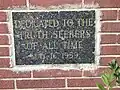 Cornerstone of the auditorium.