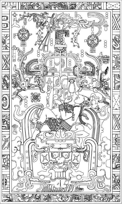 The lid of the sarcophagus