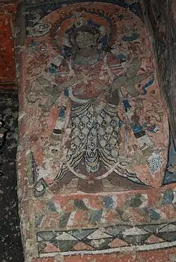 Wall painting, Four Image Chorten, Mangyu