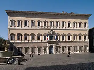 High Renaissance - Palazzo Farnese, Rome, by Antonio da Sangallo the Younger, 1534-1546[180]